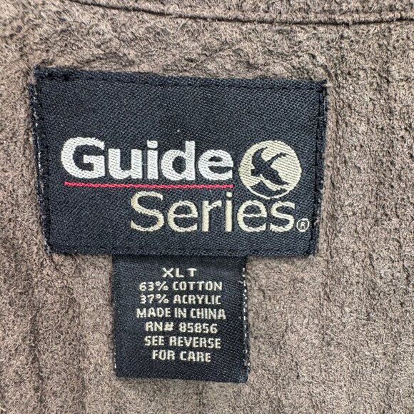 Guide Series mens XLT Ribbed Pullover Sweater With Elbow Patches Blue/Brown - Picture 3 of 6